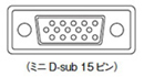 ミニD-sub15ピン